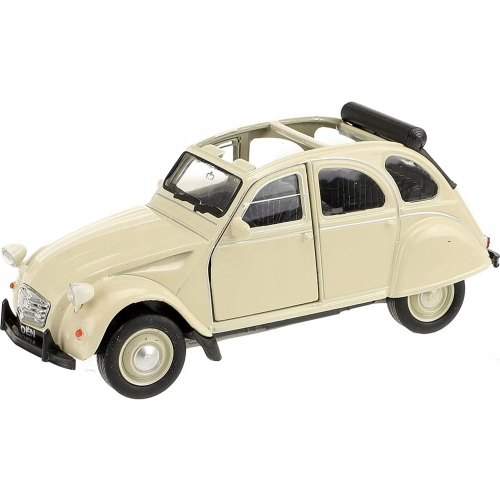 CITROEN 2Cv KOLEKCJONERSKI METALOWY MODEL SAMOCHÓD RESORAK WELLY 1.34 SZARY