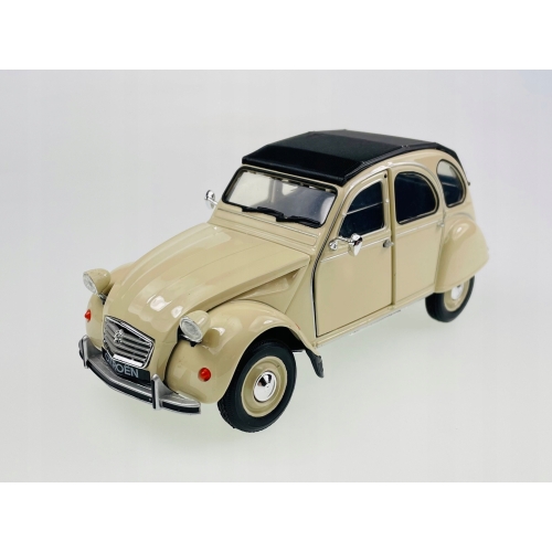 CITROEN 2Cv KOLEKCJONERSKI METALOWY MODEL SAMOCHÓD RESORAK WELLY 1.34 SZARY