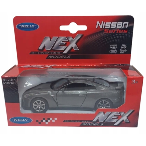 Nissan Gt-R Metalowy Kolekcjonerski Model Samochodu resorak welly 1;34