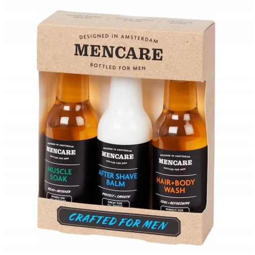 Zestaw podarunkowy do pielęgnacji Mencare Bottled dla faceta 3 butelki SET