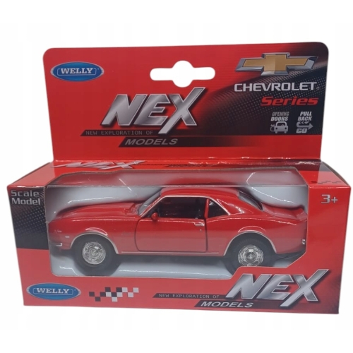 Chevrolet Camaro Z28 1968 KOLEKCJONERSKI METALOWY MODEL RESORAK WELLY 1;34