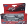 MERCEDES-BENZ W125 1937 METALOWY MODEL SAMOCHODU RESORAK WELLY 1:42 SREBRNY