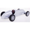 MERCEDES-BENZ W125 1937 METALOWY MODEL SAMOCHODU RESORAK WELLY 1:42 SREBRNY