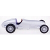 MERCEDES-BENZ W125 1937 METALOWY MODEL SAMOCHODU RESORAK WELLY 1:42 SREBRNY