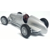 MERCEDES-BENZ W125 1937 METALOWY MODEL SAMOCHODU RESORAK WELLY 1:42 SREBRNY