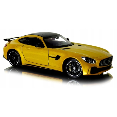 Mercedes AMG GTR kolekcjonerski model samochodu resorak welly 1:24 złoty