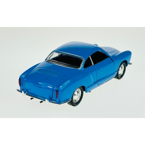 Vw Volkswagen Karmann Ghia Coupe kolekcjonerski model 1:34 welly NIEBIESKI