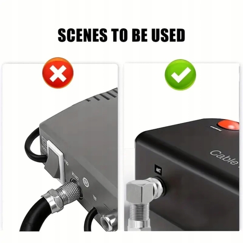 Przejście złącze kątowe wt F-gn-F ZLA2561 gniazdo adapter tv sat