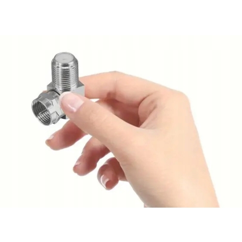 Przejście złącze kątowe wt F-gn-F ZLA2561 gniazdo adapter tv sat