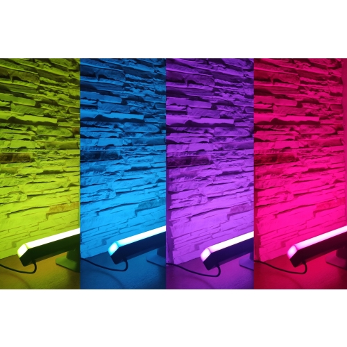 ZESTAW SŁUPKÓW LED MULTICOLOR BAR SET 2 x LAMPA LED RGB LIGHT Z PILOTEM