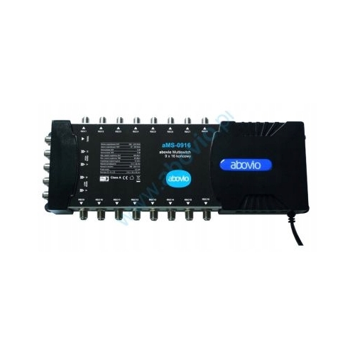 Multiswitch aMS-0916 końcowy 9×16 do SYGNAŁU SATELITARNEGO DVB-T DVB-S/S2