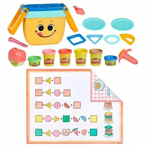 PLAY DOH F6916 STARTER KOSZYK NA PIKNIK DUŻY ZESTAW STARTOWY NA PREZENT