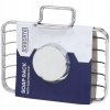 Mydelniczka pod prysznic na przyssawkę metal chrom 13,5 x 9 cm CASCATA