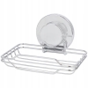 Mydelniczka pod prysznic na przyssawkę metal chrom 13,5 x 9 cm CASCATA