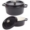 GARNEK ŻAROODPORNY BRYTFANNA RĄCZKI UCHWYTY POKRYWA DUŻY 24 CM 3.5 L SOLA