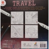 ANTYSTRESOWA EKSLUZYWNA KOLOROWANKA KSIĄŻKA TRAVEL 140GSM 128 STRON AUTO