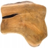 DREWNIANA Deska TEKOWA do krojenia serwowania plaster drewna naturalny 24cm