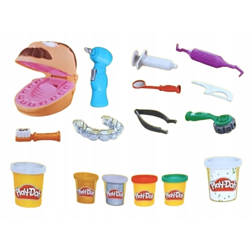PLAY-DOH CIASTOLINA DENTYSTA HASBRO Duży Zestaw do zabawy dla dzieci F1259