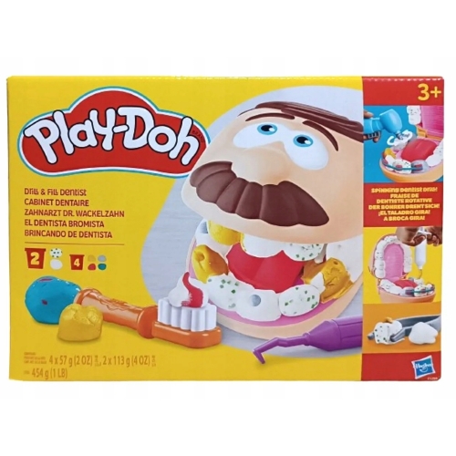 PLAY-DOH CIASTOLINA DENTYSTA HASBRO Duży Zestaw do zabawy dla dzieci F1259