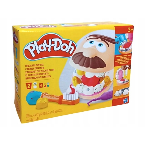 PLAY-DOH CIASTOLINA DENTYSTA HASBRO Duży Zestaw do zabawy dla dzieci F1259