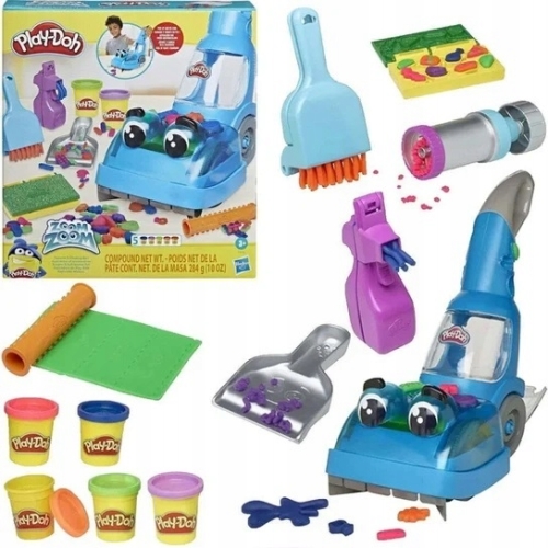 Play-Doh Ciastolina wesoły odkurzacz zestaw sprzątający dla dzieci F3642