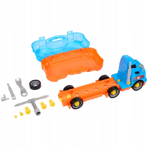 Hot Wheels ciężarówka narzędzia warsztat 13 elem 38 cm z dźwiękiem 3+
