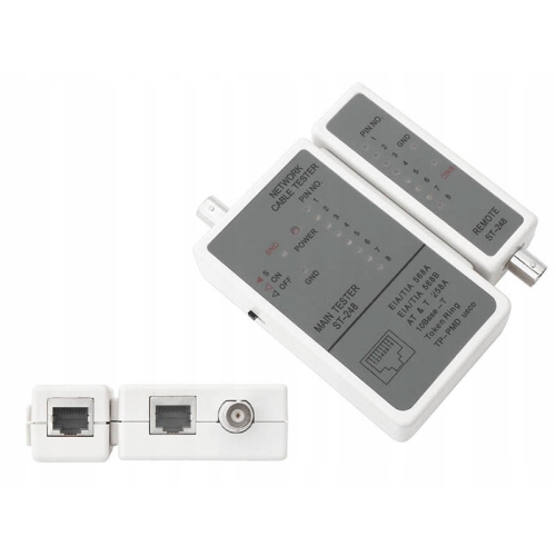 Tester kabli internetowych skrętka komputer monitoring REBEL NAR0040 ST-248