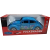VOLKSWAGEN GARBUS 1:34 WELLY METALOWY MODEL SAMOCHODU Z NAPĘDEM NIEBIESKI