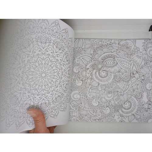 ANTYSTRESOWA KOLOROWANKA MALOWANKA MANDALA 72 SZT 120 GSM MANDALA ZENTANGLE