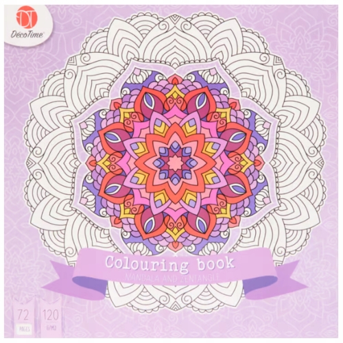 ANTYSTRESOWA KOLOROWANKA MALOWANKA MANDALA 72 SZT 120 GSM MANDALA ZENTANGLE