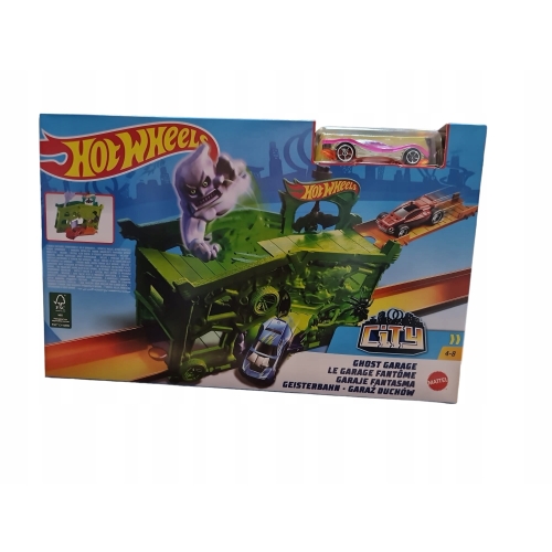 HOT WHEELS CITY GHOST GARAGE GARAŻ DUCHÓW RÓŻOWE AUTKO NOWY MODEL FJN38