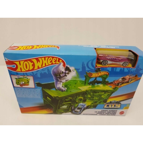 HOT WHEELS CITY GHOST GARAGE GARAŻ DUCHÓW RÓŻOWE AUTKO NOWY MODEL FJN38