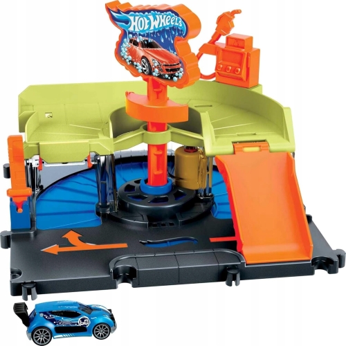 Tor samochodowy HOT WHEELS Odjazdowa Restauracja z Niebieskim Autem FJN39
