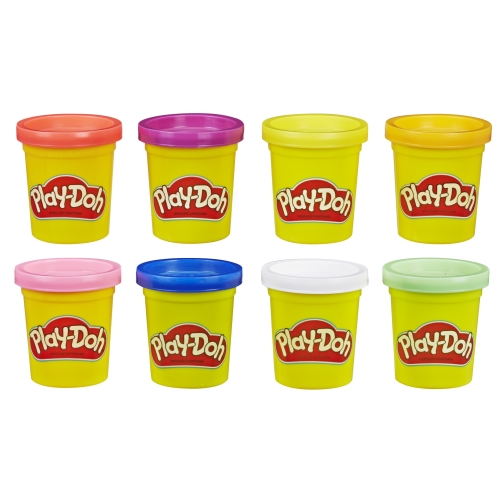 PLAY-DOH CIASTOLINA 8-PAK TĘCZOWA 448g MASY MIX KOLORÓW NA PREZENT HASBRO