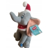 Maskotka Disney Słoń Dumbo siedziący z dźwiękami w Świątecznej czapce 30cm