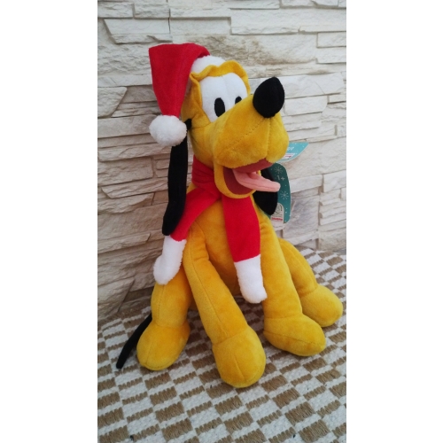 Maskotka Disney Słoń Dumbo siedziący z dźwiękami w Świątecznej czapce 30cm