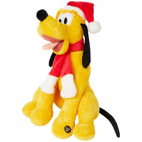 Maskotka Disney Słoń Dumbo siedziący z dźwiękami w Świątecznej czapce 30cm
