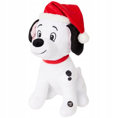 Maskotka Disney Słoń Dumbo siedziący z dźwiękami w Świątecznej czapce 30cm
