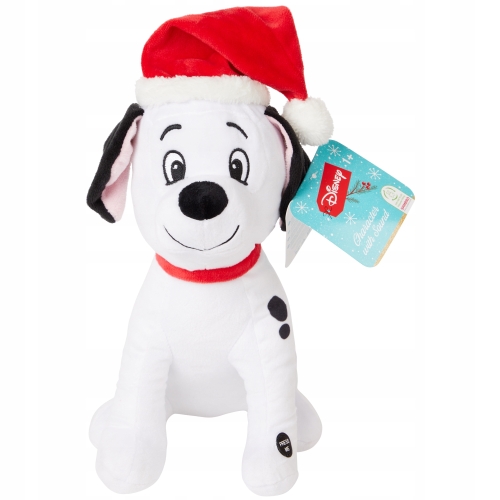 Maskotka Disney Słoń Dumbo siedziący z dźwiękami w Świątecznej czapce 30cm