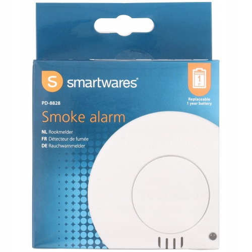 Czujnik tlenku węgla Smartwares alarm dźwiękowy LCD 10 lat GW biały PD-8826