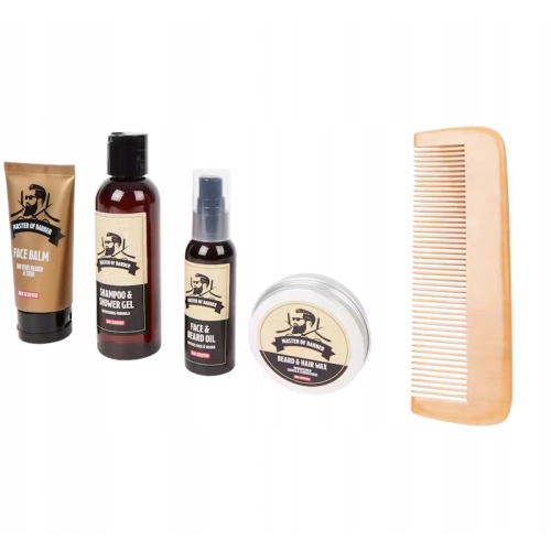 Master of BARBER zestaw do pielęgnacji BRODY 5 pcs