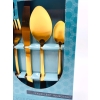 Komplet sztućców firma Excellent Houseware 16 el. Matowe Złoto New Design