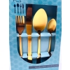 Komplet sztućców firma Excellent Houseware 16 el. Matowe Złoto New Design