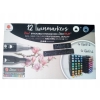 DECOTRAY PODWÓJNE TWIN MARKERY 12 SZTUK GRANATOWE GG1 - GG3