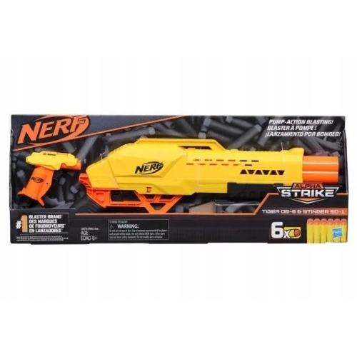 2 PAK PISTOLET NA STRZAŁKI NERF ALPHA STRIKE TIGER DB-6 + STINGER SD-1