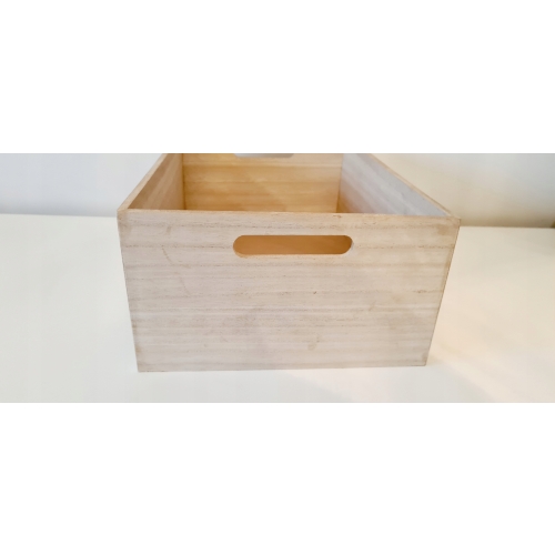 Organizer pojemnik box drewniany na drobiazgi L