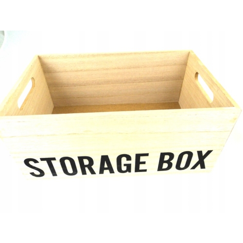 Organizer pojemnik box drewniany na drobiazgi L