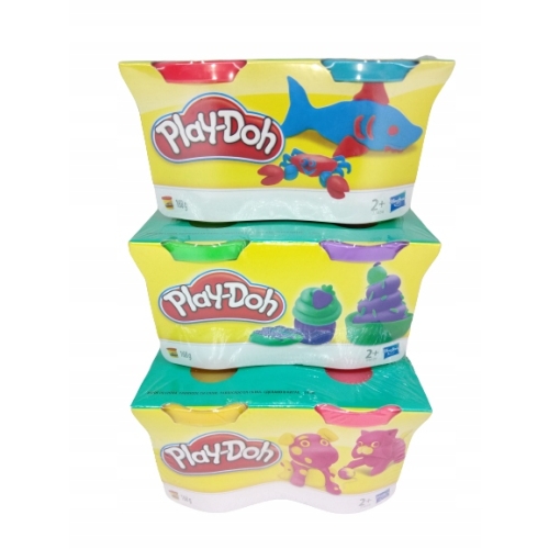 CIASTOLINA PLAY DOH 168 GRAM ZIELONY FIOLET BABECZKA DIY PREZENT 2 TUBKI