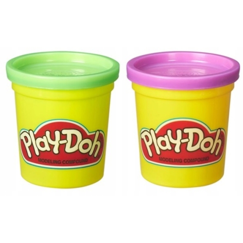 CIASTOLINA PLAY DOH 168 GR RÓŻOWY I ŻÓŁTY KOT PIES NA PREZENT DLA DZIECI