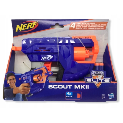 PISTOLET KARABIN NA STRZAŁKI NERF + 4 STRZAŁKI SCOUT MKII PREZENT